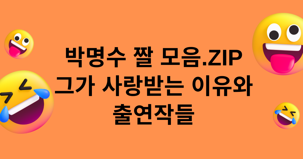 박명수 짤 모음.zip 그가 사랑받는 이유와 출연작들