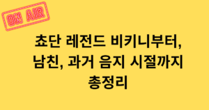 쵸단 레전드 비키니부터, 남친, 과거 음지 시절까지 총정리