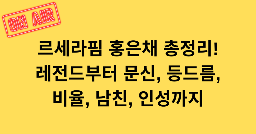 르세라핌 홍은채 총정리! 레전드부터 문신, 등드름, 비율, 남친, 인성까지